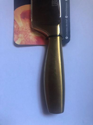 Chef Knife satin gold 20 cm brand new