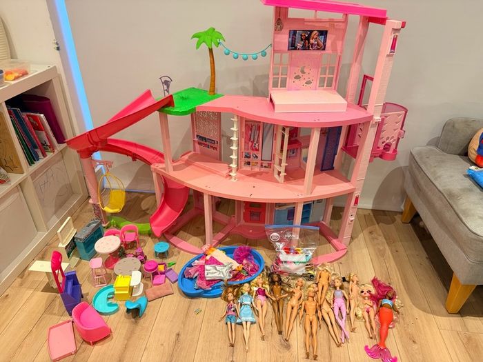 Barbie Dreamhouse And Huge Accessory Bundle