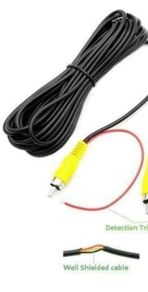 RCA Car reversing camera video cable 6m