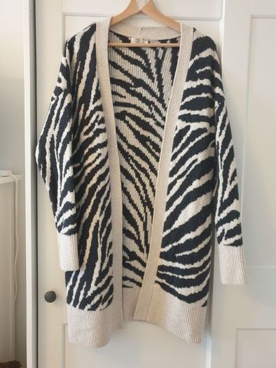 Animal Print Cardigan Size Small