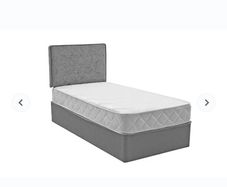 Single bed with Headboard and Mattress