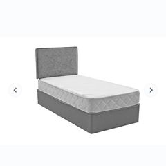Single bed with Headboard and Mattress