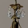 Vintage French Brass & Crystal Lantern Chandelier Image 3