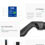 32A EVSE Wallbox EV Car Charger Electric Vehicle Charging Station Wall-mounted IP66 Type 2 Cable IEC 62196-2 Level 2 240V 7.6KW Image 2