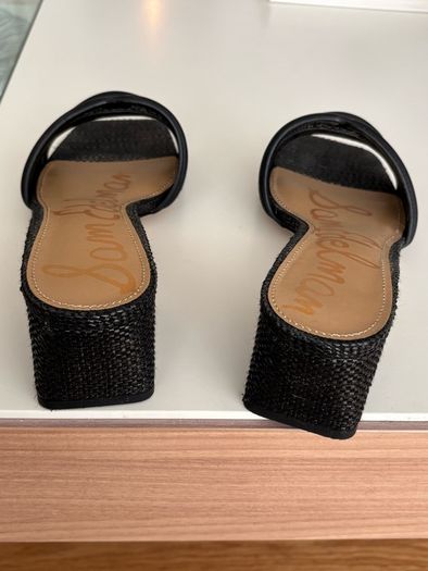 Some Edelman Black Waylon Slider Sandals