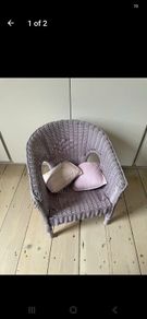 Purple Wicker Child Chair