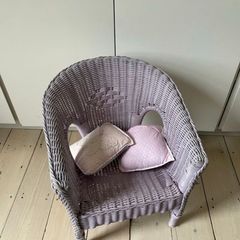 Purple Wicker Child Chair