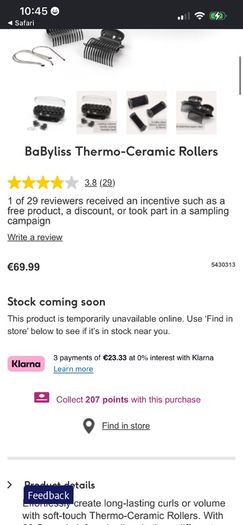 Babyliss heat rollers