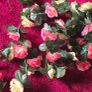 Selection 2 - 2 x Pink and Peach Rose Fake Artificial Flowers  Garland, approx 2.5m long each Wedding Arch Image 2