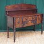 William IV Mahogany Wine Sideboard with Pedimented Gallery c.1830s Image 3