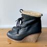 Marila leather wedge ankle boots uk 8/ 41 Image 2