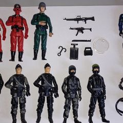 Action Force Figures x 8 with Accessories