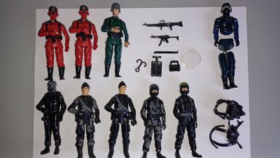 Action Force Figures x 8 with Accessories