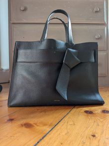 Reiss Black Leather Bag