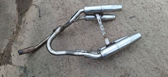 kawasaki z750 Laser quad pipe exhaust