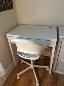 desk and chair