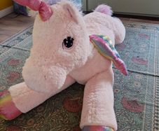 Giant unicorn teddy