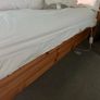 double bed wooden frame and head board Image 4