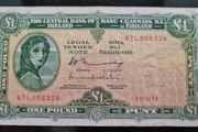 1976 Lady Lavery 1 pound banknote