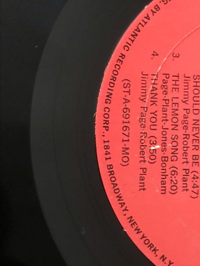 Led Zeppelin II : Original 1969 US pressing [Price Drop]