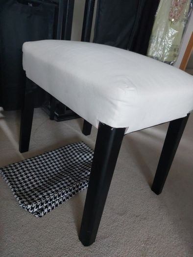 Ikea Sakarias dressing table stool with removable cover