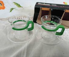 Glass espresso cups, Bodum, glass coffee cups