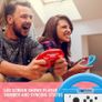 Steering Wheels for Nintendo Switch & OLED JoyCons, Racing Wheels for Mario Kart 8 Deluxe [Mariokart Switch Steering Wheel Joycon Controller Attachment Accessories] - TWIN PACK[1x Red & 1x Blue] Image 5