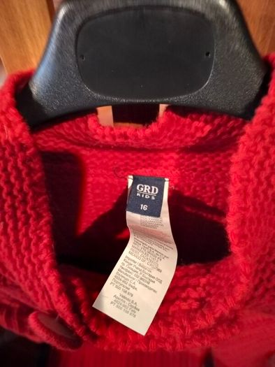 Girls GRD red Cardigan.