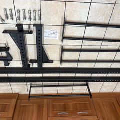 450 Kilogram Rated Heavy Gauge Steel Squat Rack + J Hooks + Heavy Duty Spotter Arms, Quality Steel!!
