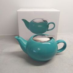 Green Ceramic Teapot