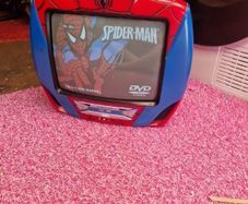 vintage  spiderman  dvd player
