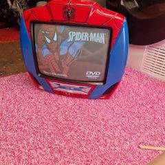 vintage  spiderman  dvd player