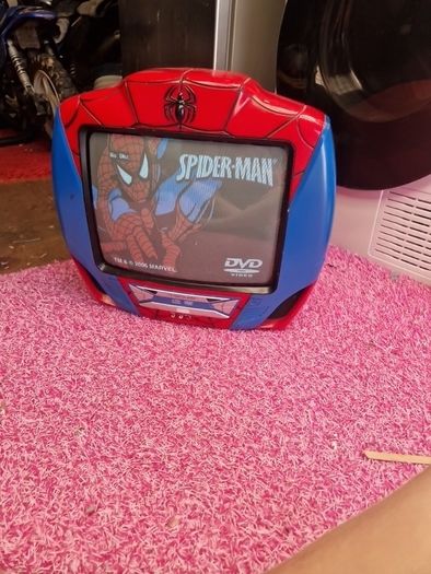 vintage  spiderman  dvd player