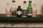 Spirit Bottles/Six Minature Glass Bottles x 6