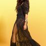 Puff Sleeve Lace Maxi Dress Image 3