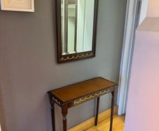 Hall table and matching mirror