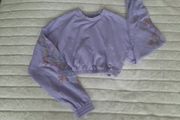 bershka purple crop top