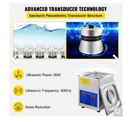 2L Washing Machine Ultrasonic Cleaner Tub  AVAILABLE FOR COLLECTION