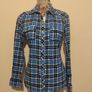 Zara Blue Check Shirt Image 3