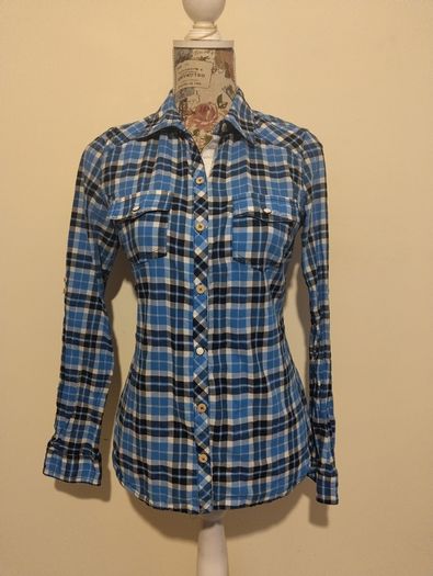 Zara Blue Check Shirt