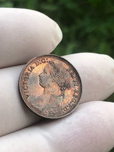 1878 Victoria Farthing Mint STATE