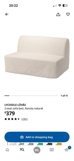 Ikea Lycksele Lovas Sofa Bed