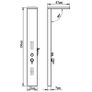 Shower Panel System Aluminium Matte Black Image 9