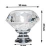 20Pcs Crystal Door Knobs for Cupboards with 40 Screws of 2 Sizes 25mm, 10mm, Diamond Shape Cabinet Knobs, Pull Handle with Screw, Drawer knobs, Dresser, Chest Canister Drawer Handles (FREE POSTAGE) Image 5