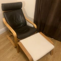 IKEA armchair with footstool