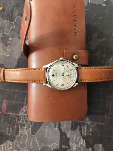 Bantany 36mm sub second vintage styled watch S4108