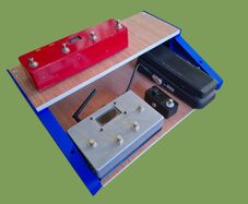 Two-Tier Guitar Pedal Board, Modular Design, 3D Printed ABS Ends
