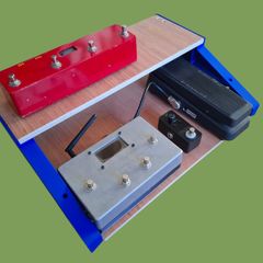 Two-Tier Guitar Pedal Board, Modular Design, 3D Printed ABS Ends