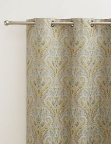New M&S Lined Solaro Damask Curtains
