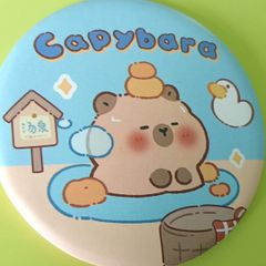 Capybara handheld mirror